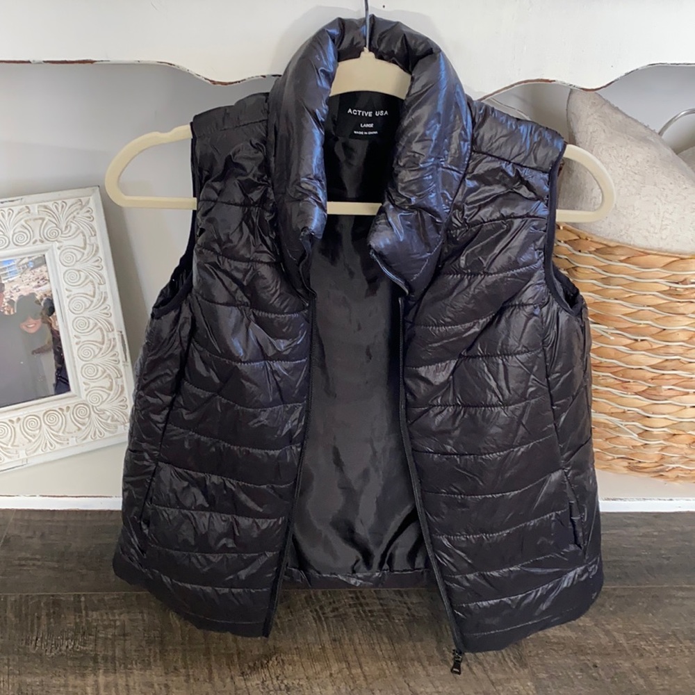 Black Puffer Vest